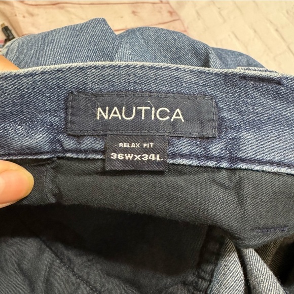 NAUTICA Jeans men’s blue denim slacks relaxed fit Vintage 80s 90s Size 36x34 EuC - Picture 3 of 14